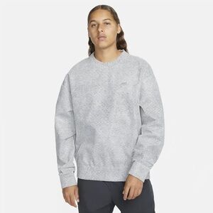 Nike Forward Tech Pack Crewneck Heather Grey Size Medium EUC